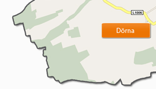 Übersichtskarte der Gemeinde Anrode - Link Dörna
